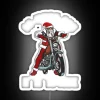 Funny Biker Santa Claus Riding A Bike Motorcycle Christmas Gifts RGB Neon Sign - Image 4