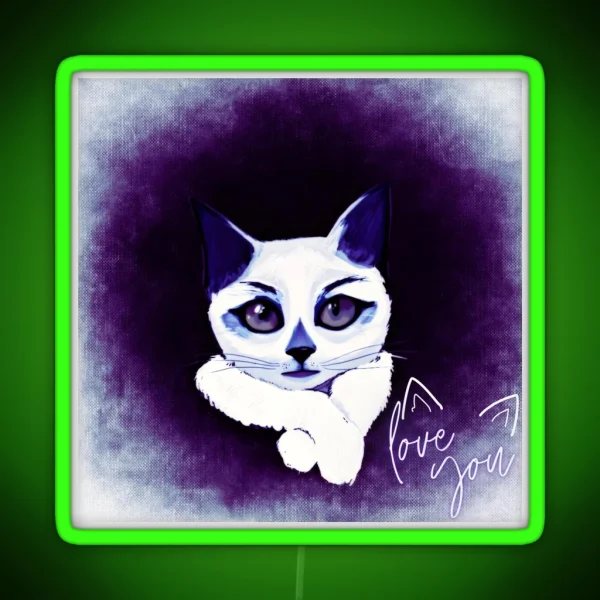 Funny Cat RGB Neon Sign