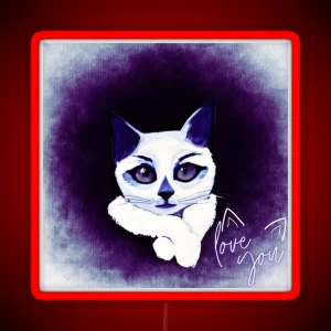 Funny Cat RGB Neon Sign