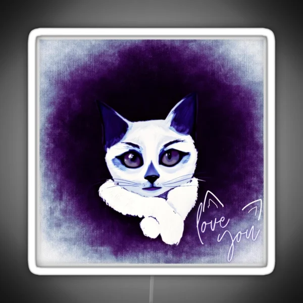 Funny Cat RGB Neon Sign