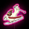 Funny Chicken On Ski Aplin Downhill RGB Neon Sign - Image 6