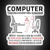 Funny Computer IT Troubleshooting Repair Guide Sarcastic PC MAC RGB Neon Sign