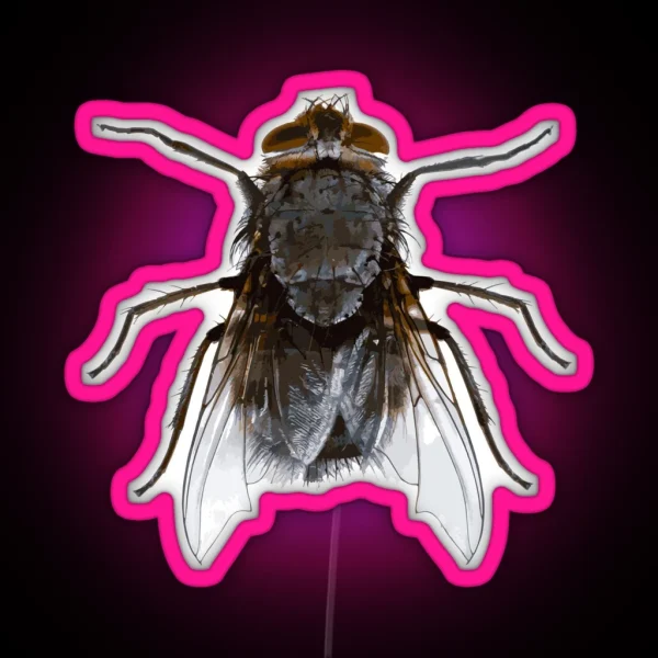 Funny Costume Housefly Insect DIY Gift Ugly Halloween House Fly RGB Neon Sign