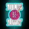 Funny Crochet Stitches Be Slippin Crochet Pun RGB Neon Sign - Image 3