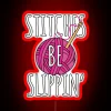 Funny Crochet Stitches Be Slippin Crochet Pun RGB Neon Sign - Image 2