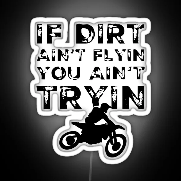 Funny Dirt Bike Rider Gift Supercross MX Motocross Ride RGB Neon Sign