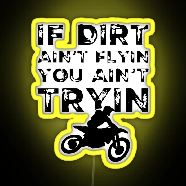 Funny Dirt Bike Rider Gift Supercross MX Motocross Ride RGB Neon Sign