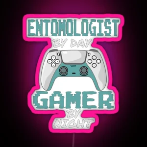 Funny Entomologist Gaming RGB Neon Sign