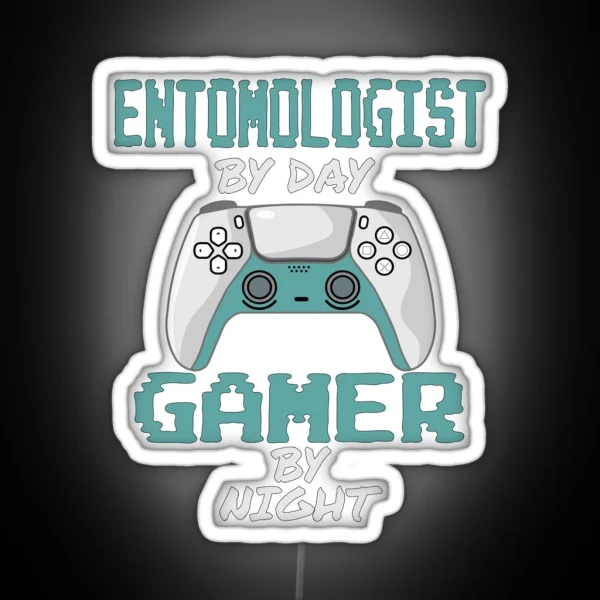 Funny Entomologist Gaming RGB Neon Sign