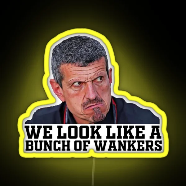 Funny F1 Boss Quote Guenther Steiner RGB Neon Sign