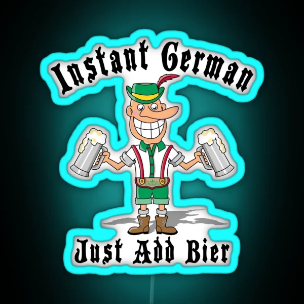 Funny German RGB Neon Sign