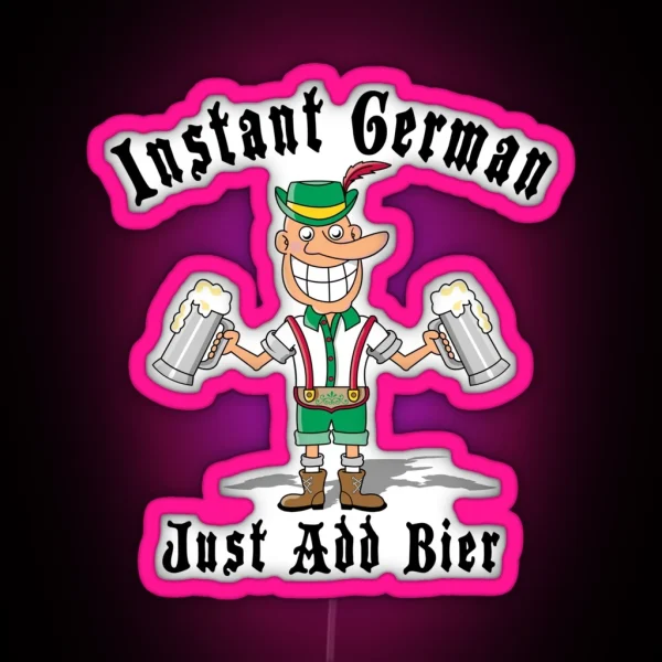 Funny German RGB Neon Sign