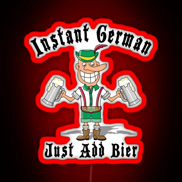 Funny German RGB Neon Sign