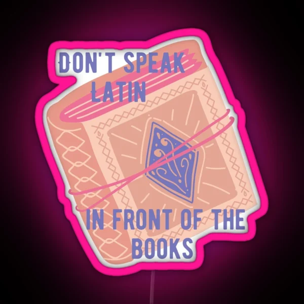 Funny Giles Buffy The Vampire Slayer Books Quote RGB Neon Sign