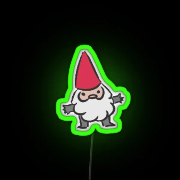 Funny Gnome Man RGB Neon Sign