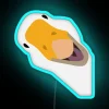 Funny Goose Face Design RGB Neon Sign - Image 3