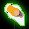 Funny Goose Face Design RGB Neon Sign - Image 4