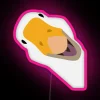 Funny Goose Face Design RGB Neon Sign - Image 6
