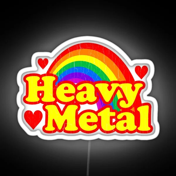 Funny Heavy Metal Rainbow RGB Neon Sign