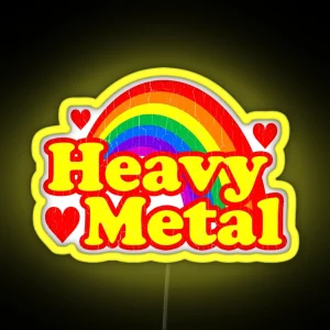 Funny Heavy Metal Rainbow RGB Neon Sign