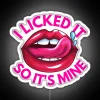 Funny I Licked It So Its Mine Naughty Cute Flirty Men Women Kid Valentine Saying RGB Neon Sign - Image 5
