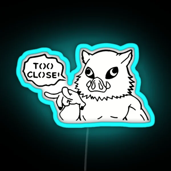 Funny Inosuke Demon Slayer Art RGB Neon Sign