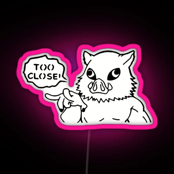 Funny Inosuke Demon Slayer Art RGB Neon Sign