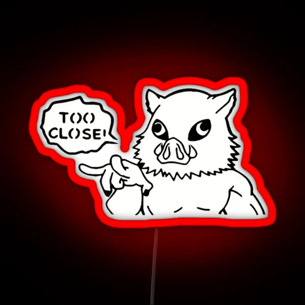 Funny Inosuke Demon Slayer Art RGB Neon Sign