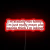 Funny Mean Joking Design RGB Neon Sign - Image 2