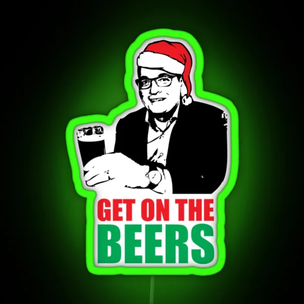Funny Meme Humorous Dan Andrews Get On The RGB Neon Sign