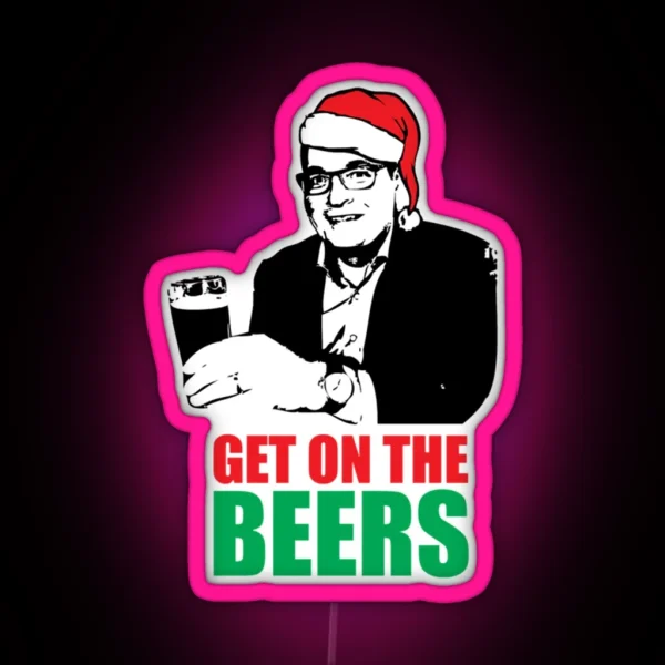Funny Meme Humorous Dan Andrews Get On The RGB Neon Sign