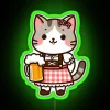 Funny Oktoberfest Cat RGB Neon Sign - Image 4