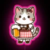 Funny Oktoberfest Cat RGB Neon Sign - Image 6