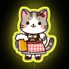 Funny Oktoberfest Cat RGB Neon Sign - Image 5