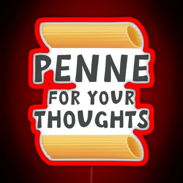 Funny Pasta Food Pun RGB Neon Sign