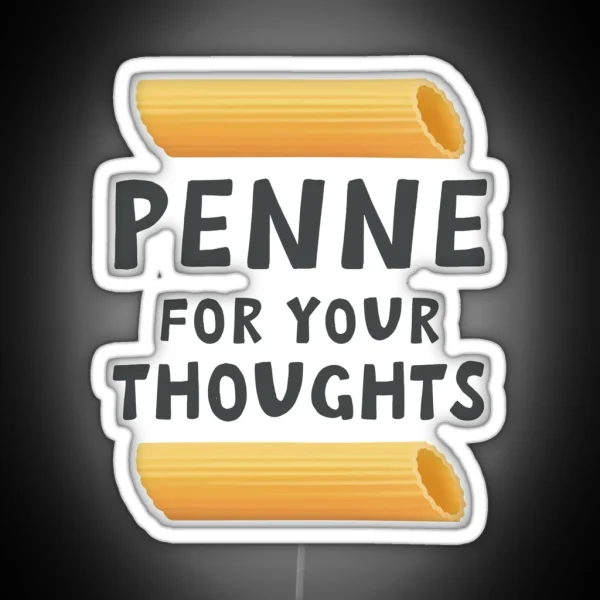 Funny Pasta Food Pun RGB Neon Sign