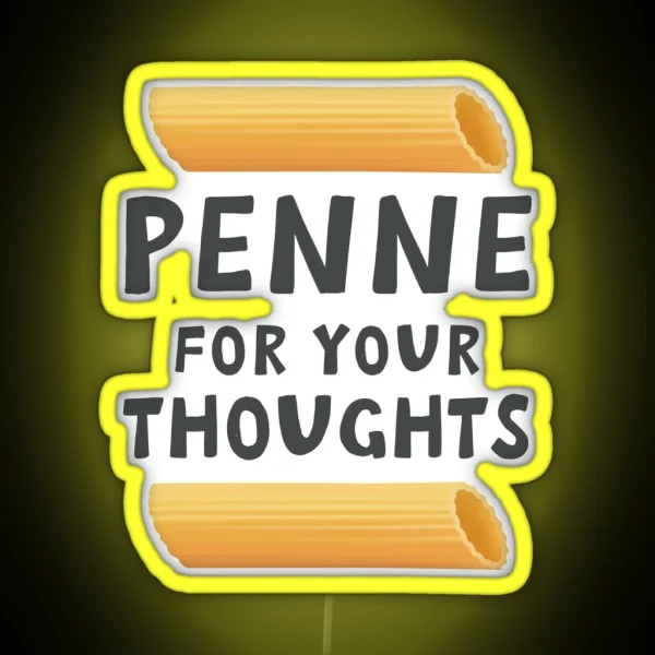 Funny Pasta Food Pun RGB Neon Sign