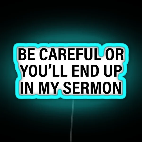 Funny Pastor Gifts RGB Neon Sign