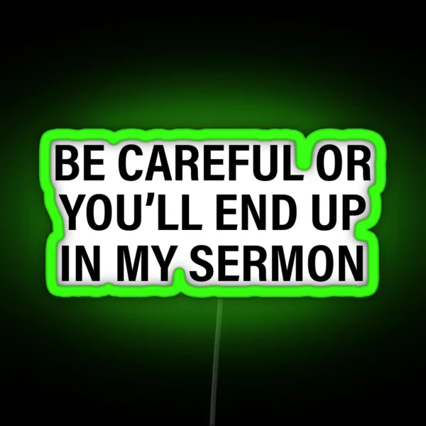 Funny Pastor Gifts RGB Neon Sign