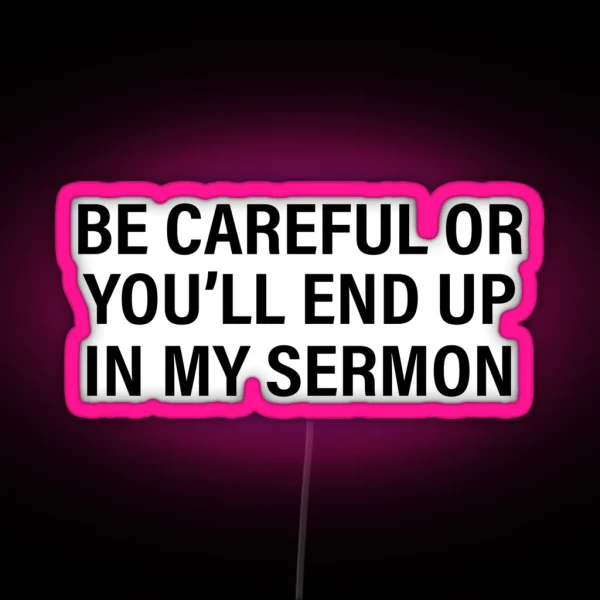 Funny Pastor Gifts RGB Neon Sign