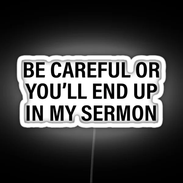 Funny Pastor Gifts RGB Neon Sign