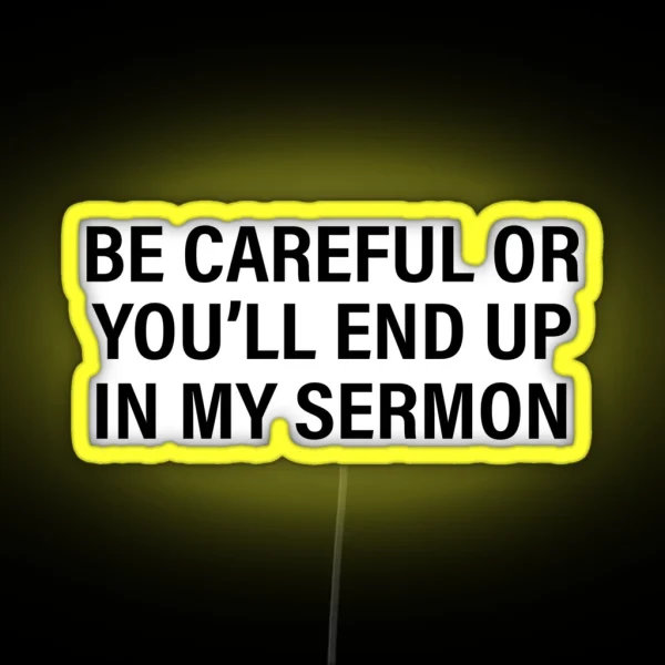 Funny Pastor Gifts RGB Neon Sign