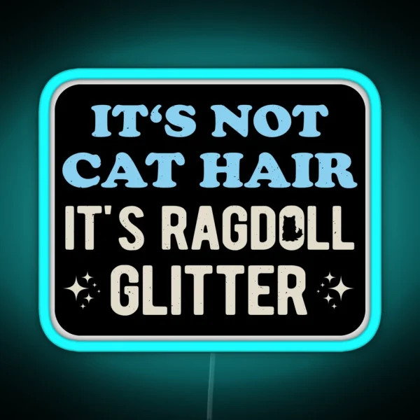 Funny Ragdoll Cat RGB Neon Sign