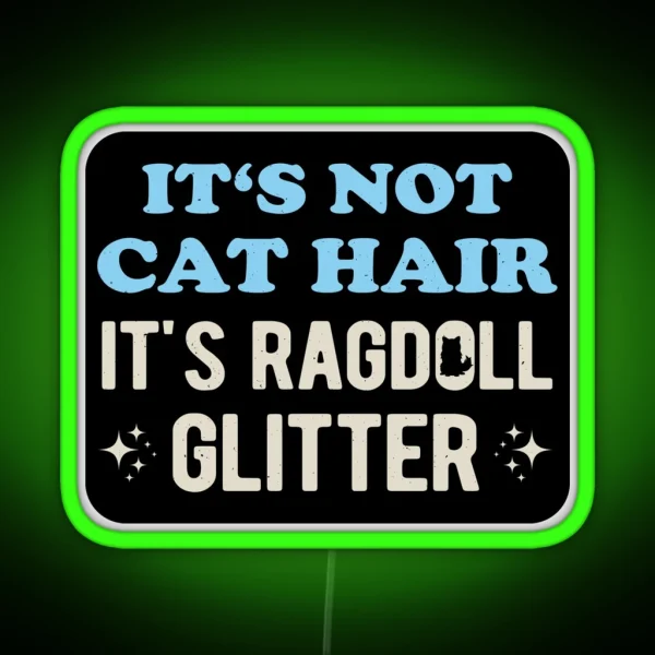 Funny Ragdoll Cat RGB Neon Sign