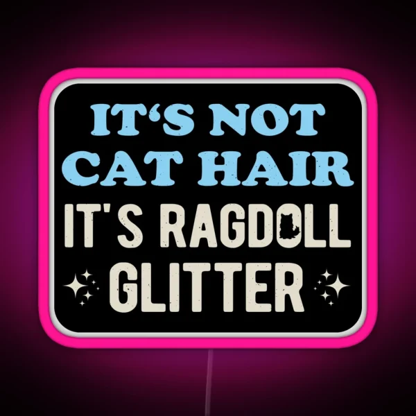 Funny Ragdoll Cat RGB Neon Sign