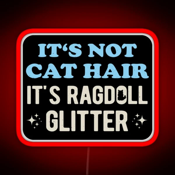 Funny Ragdoll Cat RGB Neon Sign