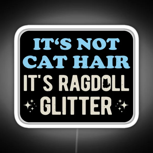 Funny Ragdoll Cat RGB Neon Sign