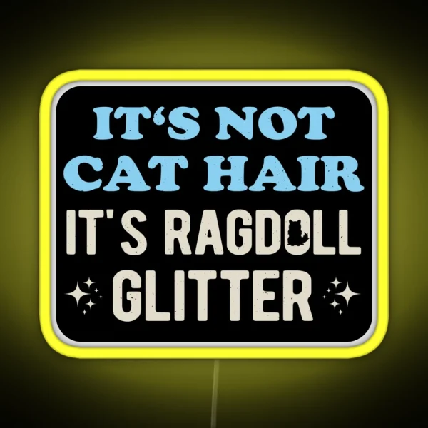 Funny Ragdoll Cat RGB Neon Sign