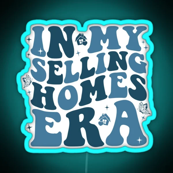 Funny Realtor Retro Real Estate Agent Saying In My RGB Neon Sign