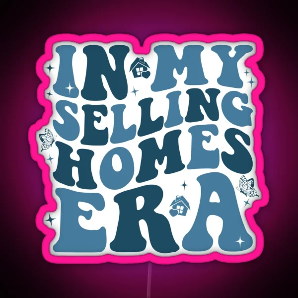 Funny Realtor Retro Real Estate Agent Saying In My RGB Neon Sign